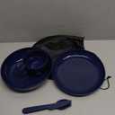 Evanda Camping Mess Kit with Bowl, Plate, Cup, Spoon, Fork, Knife and Carry Bag, Reusable Camping Accessories Essentials Gear Light Weight and Small Space Easy to Carry or Put in Backpack