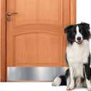 Panther Armor 8x36 Inch Silver Door Kick Plate, 1mm Thick Stainless Steel, Anti-Corrosive Metal Door Plate for Dog Scratching, Door Protector, Durable Kick Plate for Bottom of Door