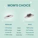Koala Babycare The Original Silver Nursing Cups - Nipple Shields for Breastfeeding Newborn - Breastfeeding Essentials - Protect and Soothe - Tri-Laminate Silver - Maxi Size
