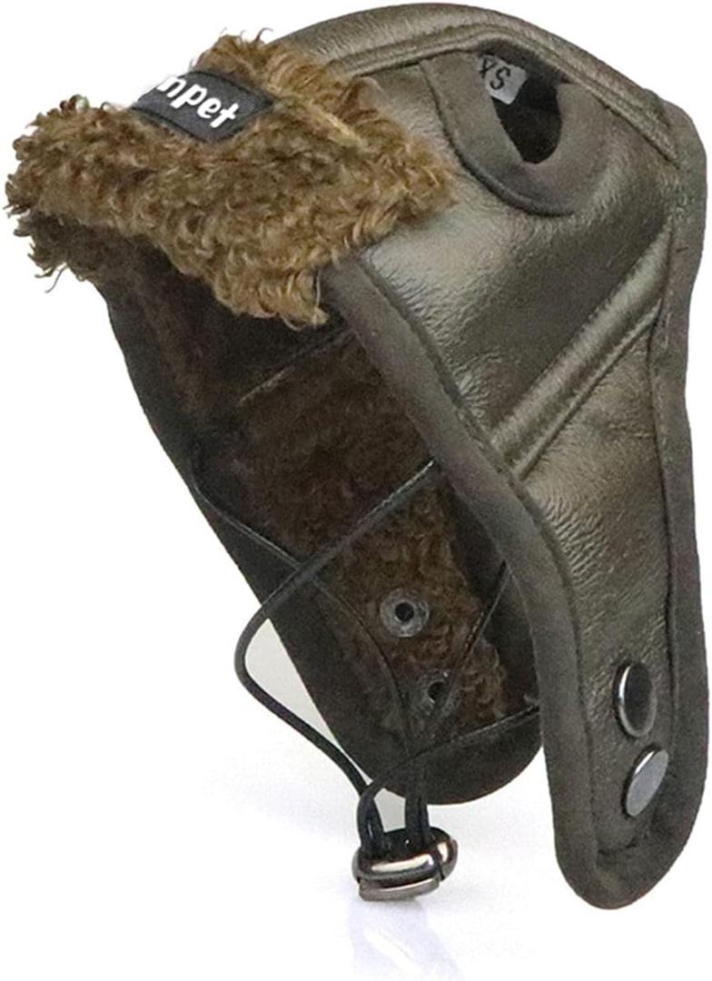 Leconpet Dog Aviator Hat, Dog Winter Pilot Hat with Ear Flaps for Cold Weather (XXL, Brown) (2X-Large (Pack of 1))
