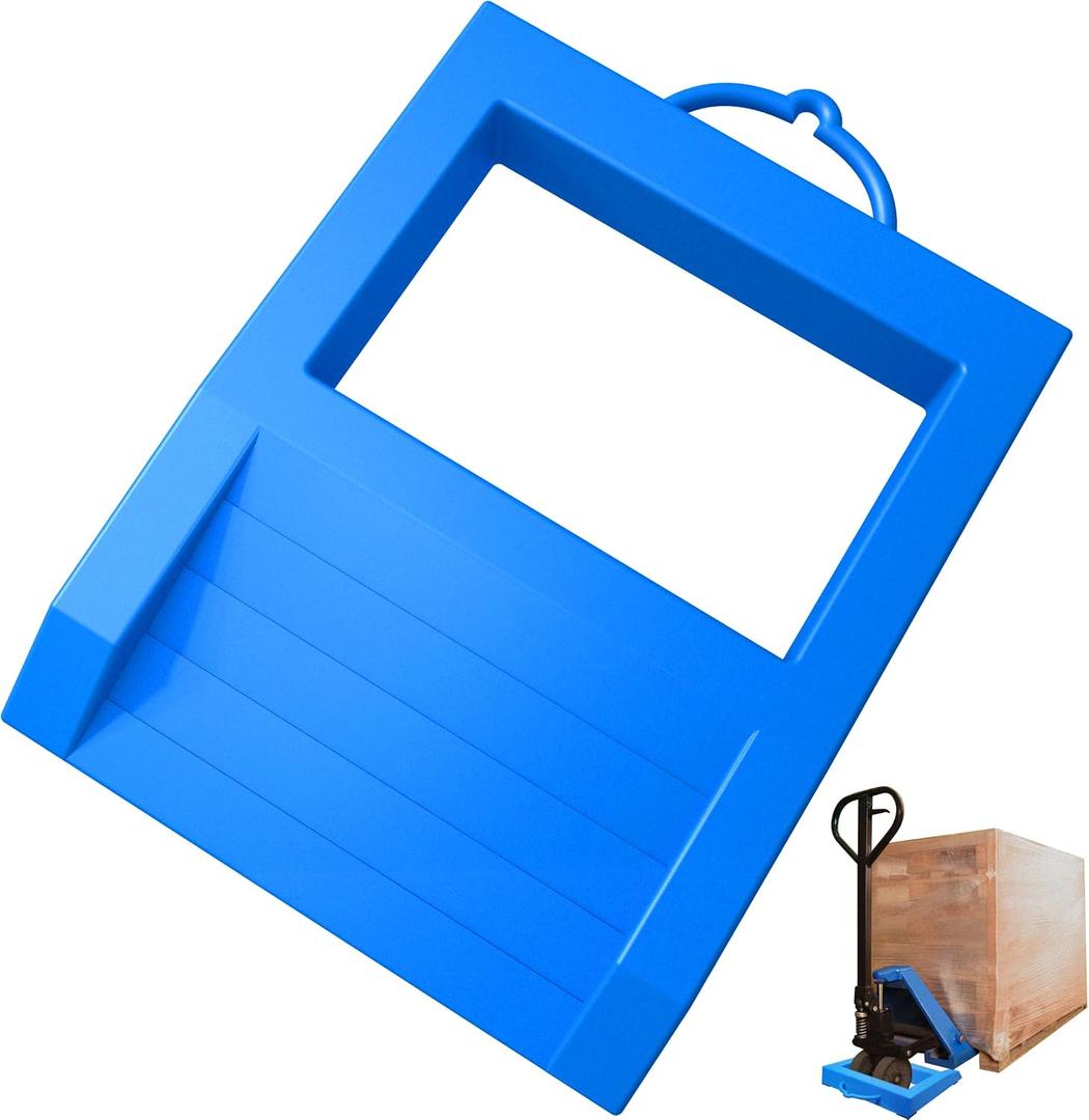 Heavy Duty Pallet Jack Chock with Handle for Wheel Width of 8.5IN Non-Slip Polypropylene Jack Stopper Pallet Buster