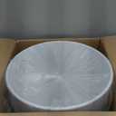 14 Inch Heavy-Duty Cylinder Deep Planter for Indoor Outdoor Plants, Tall Large Plastic Plant Pot with Drainage Holes and Saucer, Decorative Flower Pot for Patio Garden, White