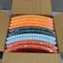 Poen 10 Pcs Exercise Hoop Detachable Adjustable Plastic Toy Colored Hoop Circles Playground Toys for Teens Games Gymnastics Dog Agility Equipment Party Decor, 28 Inch(Color)