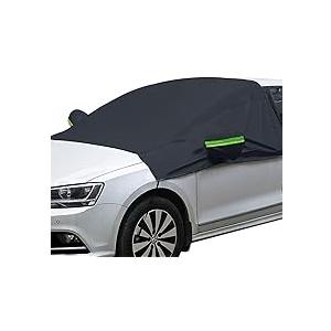 getfay 1 PC Automotive Exterior Body Cover, Thickened Automotive Hood Winter Cover, Antifreeze and Anti-Frost Windshield Exterior Accessories, Universal for Most Cars (Silver)