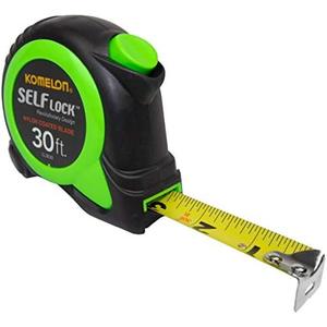 Komelon 30-FT Tape Measure with Self Locking Blade, Retractable (SL2830)