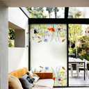 Flower Window Film Static Cling Privacy Decal Frosted Stained Mirror Border Waterproof Removable Livingroom Dcor Butterfly Bedroom DIY Decoration