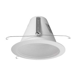 NICOR Lighting 6 inch White Airtight Recessed Cone Baffle Trim, Fits 6 inch Housings (17550A)