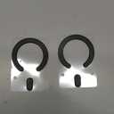 for MagSafe Sticker, Magnetic Ring Magnet, 2 Pack Universal MagSafe Ring Adapter Compatible with Magsafe Accessories & Wireless Charging for iPhone 17/16/15/14/13/12/11, Galaxy S25/S24 (Black)