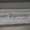 Foutcheou New Home New Memories New Beginnings Wall Decor 32x12 Wood