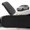 BestEvMod for Ioniq5 Center Console Armrest Pad Cover Morse Code Design Extra Soft Microfiber Leather Waterproof Protector Fit for Ioniq 5 2021-2024 Accessories NOT Fit 2025 (Black)