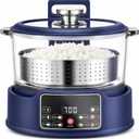 3L Low Carb Rice Cooker, Multifunctional Auto-Lift Low Sugar Rice Cooker (Blue)