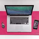 24" x 14" Leather Desk Pad - SKIDSTOP Ultra Smooth Executive Blotter and Protective Mat Large Mouse Pad for Office, School, Home, Remote Business  Pink