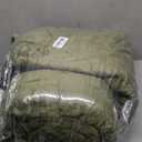 WARMDERN Olive Green Velvet Quilt Set Queen Size, Luxury Geometric Check Pattern Quilts Set, Soft Lightweight Bedspread & Coverlet, 3PCS Milk Velvet Bedding Set with 2 Pillow Shams, 90" x 96"