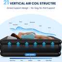 Twin Air Mattress with Built-in Pump, 600 lbs Heavy-Duty Support, 48-Hour Leak Tested 3-Layer PVC, 2-Min Fast Inflation, Durable Portable Blow Up Bed for Home, Guests & Camping