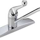 Delta Classic Chrome Kitchen Faucet, 3 Hole Kitchen Sink Faucet, Chrome 100LF-WF (8.00 x 8.00 x 8.00 inches)