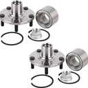 Autoround Pair 518516 Front Wheel Hub Bearing Assembly Compatible with Nissan Altima 02-06 (3.5L V6) / Maxima 00-08, INFINITI I30 00-01/ I35 02-04 5 Lugs Hub Repair Kit