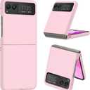 BENTOBEN for Motorola Razr 2023 Case (Not fit Razr Plus), Moto Razr 2023 Slim Phone Case, Cute Matte Hard PC Texture Scratch-Resistant Protective Cover for Motorola Razr 2023, Pink