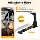 Couch Stand Assist for Elderly, Adjustable Chair Assist for Elderly Sit to Stand, Heavy-Duty Senior Lifting Devices & Standing Aids for Seniors, 400lbs Capacity, Black