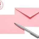 American Greetings Bulk Blank Cards with Envelopes, Pink Heart Stationery (200-Count) (red, pink, white, kraft)