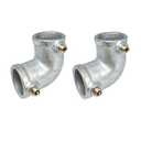 6 Pcs Galvanized Pipe Fittings, 90 Degree L Tube Connector Fit for 1 Inch(25.4 mm) OD Steel Pipe, Structural Elbow Joint Between Two Pipes Connector, Cast Iron