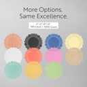 Restaurantware-Pastry Tek 6 x 6 Inch Lace Doilies, 4,000 Decorative Tableware Placemats - Disposable, Round, White Paper Table Doilies, for Birthdays, Or Weddings, Table Decor