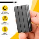 DIYMAG Strong Magnets, 24 Pack Neodymium Magnetic Strips Adhensive Backing | Industrial Rare Earth Flat Black Magnet Bar Heave Duty for Fridge, Whiteboard, Classroom, and Craft 2.36 x 0.39 x 0.12 Inch
