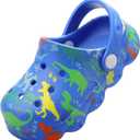 OWIF Toddler Clogs Boys Girls Kids Dinosaur Garden Shoes Slip on Sandals Slides Water Summer Shoes for Outdoor Beach Pool, 190