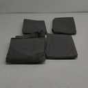 Under Bed Storage Bins - Pack Of 4 Under The Bed Storage Containers For Clothes, Blankets, Winter Clothing, & Shoes - Underbed Storage Containers With Handles, Dual Zippers, & Clear Top (Gray)