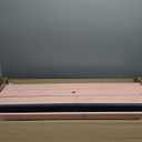 Kids 3-in-1 Sand & Water Table, Wood Outdoor Convertible Picnic Table w/Umbrella, 2 Trays, Removable Top with Faucet, Picnic Table for Outdoor (Pink/Navy)