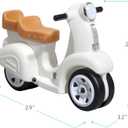 Step2 Ride Along Scooter Kids Push Car, Foot Powered Ride On Toy, Practice Balance with 4 Wheels, Made of Durable Plastic, Max Weight 40 lbs., For Toddlers 1.5-4 Years Old, White