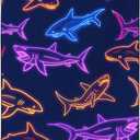 Colorful Sharks Beach Towel Oversized 36"x72" Quick Dry Microfiber Towels Pool Accessories Cruise Essentials Vacation Gifts Summer Must Haves for Swimming Camping Travel