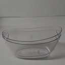 Ice Buckets for Parties, 2pcs Acrylic Champagne Beverage, Drinks Buckets Tub for Cocktail Bar, 5.5L Ice Bucket for Christmas Party(16.5 * 7.3 * 6.8inch) (Clear)