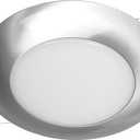 NICOR Lighting 6 inch Nickel Recessed Shower Trim with Albalite Lens (17505NK)