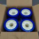 Boat Wobble Roller 5"x3", Boat Trailer Roller Marine Ribbed Wobble Roller Boat Trailer Wobble Roller Assembly with Washers and pins for Boat Yacht Trailer