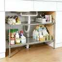 Under Sink Organizers and Storage2 Tier Expandable Under Cabinet Organizer Shelf for Under Kitchen Bathroom Sink Organizers and Storage
