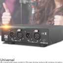 48V Phantom Power Supply, Microphone Phantom Power Supply with 2 XLR Cables, Support Dual Microphones, 48 V Phantom Power for Music Recording Equipment