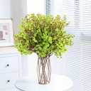 Hananona 10 Pcs Babys Breath Green Flowers Artificial Gypsophila Flowers St. Patrick's Day Fake Silk Flowers for Home Decor Spring Floral Arrangement Table Centerpieces