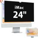 Mamol Magnetic Privacy Screen for iMac 24 Inch (2021-2024, M1/M3/M4 Chip), Anti-Glare Blue Light Filter & Anti-Spy Shield – Upgraded 24" iMac Privacy Protector