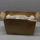 12oz Clear Plastic Cups with Gold Rimmed Sturdy & Food Safe Disposable Wine Glasses Wedding Cups Party Cups Plastic Cocktail Glasses for Wine, Juice, Cocktails and Cold Beverages [100 Pack]