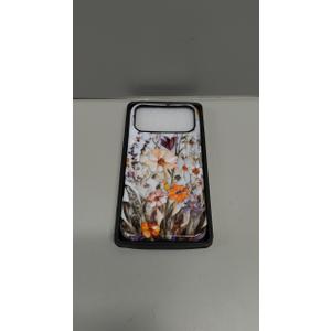 for iPhone 17 Pro Max Case Cute - Wireless Charging Compatible - Dual-Layer Hard Shell + Silicone Cover - Aesthetic Protective Phone Case for Women - Marble Pressed Flowers