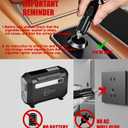 ROCGORLD R8 Tire Inflator Portable Air Compressor, DC 12V Air Compressor Portable with Large Dual Digital Screen, 3X Faster Inflation Air Pump for Car, Bike, Ball, Motor