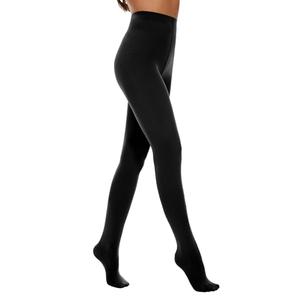 Citystl Opaque Black Tights for Women, 80D Solid Color Soft Tights, Control Top Microfiber Pantyhose for women(Black-S/M)