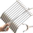 12 Pieces Reacher Grabber Tool Heavy Duty Grabbers Bulk for Elderly Grab Reaching Trash Picker 360 Nonslip Claw Grabber Mobility Aid Reaching Assist Pick up Grab Tool(32.7 Inch)