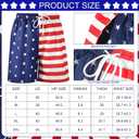 Mepase American Flag Outfits for Men Patriotic Fanny Pack USA Beverage Beer Belt Suspenders for Veterans Day Accessories (Medium)