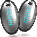 Hand Warmers Rechargeable - 2 in 1 Electric Hand Warmers 4000mAh, Light Sleek Stylish, UL Certified, 3 Heat Settings,12 Hours Heat,Winter Warm Gifts for Men/Women Camping Hunting Outdoor Sports (Silver)