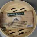 Prime Home Direct Bamboo Steamer Basket 8Inch | 2Tier Steamer for Cooking | 50 Liners | Small Instant Steaming Cookware Asian Food, Bao Buns, Chinese, Dim Sum, Dumpling, Rice, Vegetable Steam Pot