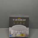 Koda | 14" LED Flush Mount Ceiling Light with Motion Sensor, Remote Control, Dimmable Brightness, 1600 Lumens and Adjustable Color Between 2700K and 5000K | Designed for The Bedroom, Hallway, Living