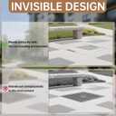 24x24 in Stainless Steel Invisible Manhole Cover with Handle | Recessed Design, Square Septic Tank Cover and Frame, for Walkway/Driveway, 24inx24in