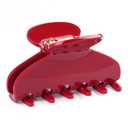MAORULU Medium Cute Acetate Hair Claw Clip for Women Girls, 3 Inch Cherry Red Claw Clips for Thin & Medium Thick Hair, Durable French Banana Clip with Gift Box, Celluloid Accessories