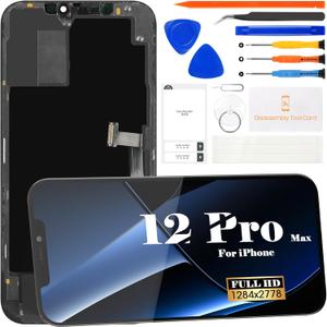 for iPhone 12 Pro Max Screen Replacement A2411 3D Touch LCD Screen Replacement A2342 LCD Display A2410 Touch Digitizer Assembly A2412 Repair Parts Kits